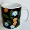 CANECA CHOCOLATE 300 ML - FLOR FAIXA PRETA