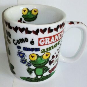 CANECA CHOCOLATE 300 ML- SAPO ADORO ESTAR AO SEU LADO